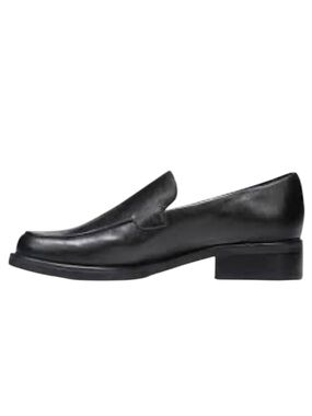 Franco Sarto Bocca Black Leather Women's Loafers Size 9 NEW